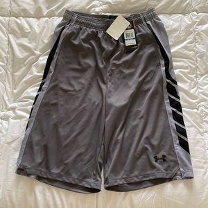 Under Armour Youth Gray Basketball Shorts